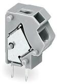 Wago Stackable 2-conductor PCB terminal block; 0.75 mm2; Pin spacing 7.5/7.62 mm; 1-pole; PUSH WIRE®; 0, 75 mm2; light gray (254-813)