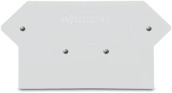 Wago End and intermediate plate; 2.5 mm thick; light gray (280-362)