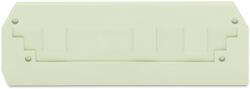 Wago End and intermediate plate; 2.5 mm thick; light gray (282-341)