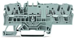 Wago 3-conductor carrier terminal block; for DIN-rail 35 x 15 and 35 x 7.5; 2.5 mm2; Push-in CAGE CLAMP®; 2, 50 mm2; gray (2002-1761)