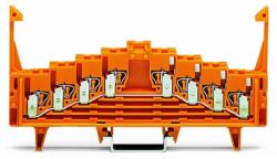Wago 4-level same potential terminal block; for 35 x 7.5 mounting rail; 1, 50 mm2; orange (727-225/022-000)