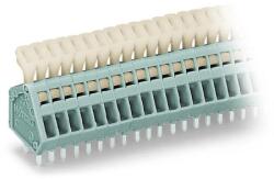 Wago PCB terminal block; push-button; 0.5 mm2; Pin spacing 2.5 mm; 16-pole; CAGE CLAMP®; 0, 50 mm2; gray (233-216)