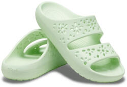 Crocs Classic Floral Cutout női zöld fix pántos strandpapucs 210966-3YH