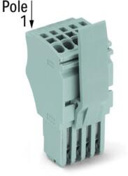 Wago 1-conductor female plug; Locking lever; 1.5 mm2; 11-pole; 1, 50 mm2; gray (2020-111/125-000)