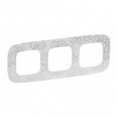 Legrand Placa Valena Allure - 3 module - narcis chrome (754343)