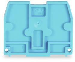 Wago End plate; for terminal blocks with snap-in mounting foot; 2.5 mm thick; blue (869-378)