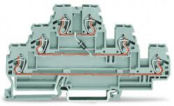 Wago Component terminal block; triple-deck; with 2 diodes 1N4007; Top anode, bottom anode; for DIN-rail 35 x 15 and 35 x 7.5; 2.5 mm2; CAGE CLAMP®; 2, 50 mm2; gray (870-590/281-780)