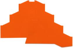 Wago End and intermediate plate; 1 mm thick; orange (281-366)