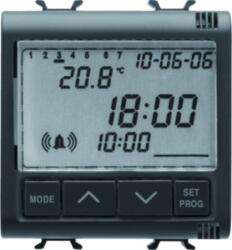Gewiss CLOCK, ALLARM, THERMOMETER - 230V ac 50/60Hz - 2 MODULES - BLACK - CHORUS (GW12708)