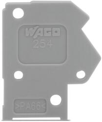 Wago End plate; 1 mm thick; snap-fit type; light green (254-700)