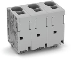 Wago PCB terminal block; 16 mm2; Pin spacing 15 mm; 7-pole; Push-in CAGE CLAMP®; 16, 00 mm2; gray (2636-3357)