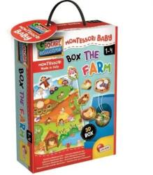 Lisciani Montessori: Baby Box készségfejlesztő formaillesztő puzzle - Farm - Lisciani (92741)