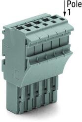 Wago 1-conductor female plug; 2.5 mm2; 9-pole; 2, 50 mm2; gray (2022-109)