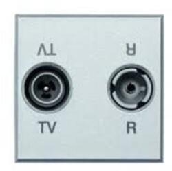 Bticino Priza TV/RD Bticino HC4211D Axolute - Priza TV-RD , 2M, argintiu (HC4211D)