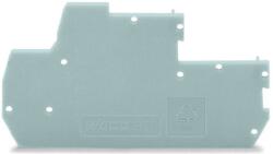 Wago End and intermediate plate; 1 mm thick; gray (870-118)