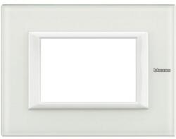 Bticino Rama dreptunghiulara Axolute sticla 3 module - Alb sticla (HA4803VBB)