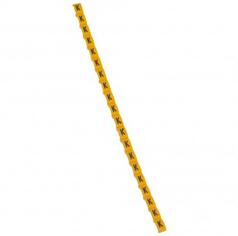 Legrand Eticheta Duplix - negru capital letter on yellow backgrotund - ''K (038420)
