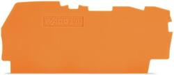 Wago End and intermediate plate; 0.8 mm thick; for 3-conductor terminal blocks; orange (2102-1392)