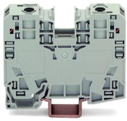 Wago 2-conductor through terminal block; 35 mm2; lateral marker slots; only for DIN 35 x 15 rail; POWER CAGE CLAMP; 35, 00 mm2; brown (285-132)