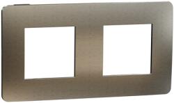 Schneider Placa ornament, Unica Studio Metal, doua module, auriu (NU280452M)