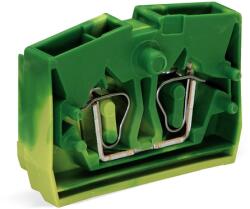 Wago 2-conductor center terminal block; without push-buttons; 2.5 mm2; CAGE CLAMP®; 2, 50 mm2; green-yellow (264-327)