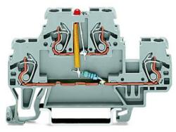 Wago Component terminal block; double-deck; LED (red); 24 VDC; for DIN-rail 35 x 15 and 35 x 7.5; 2.5 mm2; CAGE CLAMP®; 2, 50 mm2; gray (870-543/281-434)
