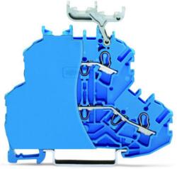 Wago Double-deck terminal block; Through/through terminal block; with end plate; N/N; with marker carrier; suitable for Ex i applications; for DIN-rail 35 x 15 and 35 x 7.5; 2.5 mm2; Push-in CAGE CLAMP®; 2