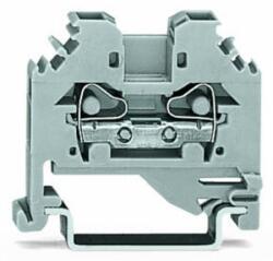 Wago 2-conductor through terminal block; 4 mm2; lateral marker slots; for DIN-rail 35 x 15 and 35 x 7.5; CAGE CLAMP®; 4, 00 mm2; gray (281-101)