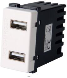 Novelite Priza USB dubla incarcator telefon 2A 1 modul NV-1220.250 (EL0031531)