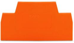 Wago End and intermediate plate; 2.5 mm thick; orange (281-341)