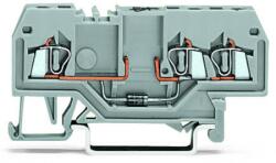 Wago Component terminal block; 3-conductor; with diode 1N4007; anode, right side; for DIN-rail 35 x 15 and 35 x 7.5; 1.5 mm2; CAGE CLAMP®; 1, 50 mm2; gray (279-673/281-411)