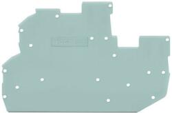Wago End and intermediate plate; 1 mm thick; gray (2022-2291)