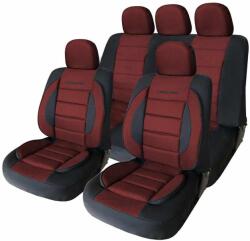 Carguard Autós üléshuzat szett - bordó / fekete - 11 db-os - HSA013 Carguard 55749RD (55749RD)