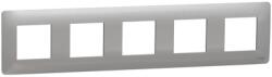 Schneider Placa ornament, Unica Studio, cinci module, aluminiu (NU201030)