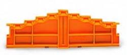 Wago 4-level end plate; marking: 0-1-2-3--3-2-1-0; 7.62 mm thick; gray/gray (727-255)
