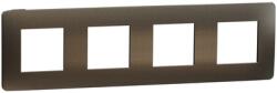 Schneider Placa ornament, Unica Studio Metal, patru module, antracit (NU280853M)