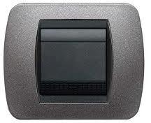 Bticino Placa ornament 2 module Grafit Titan Bticino Living (L4802GFT)
