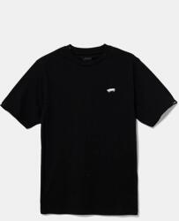 Vans gyerek pamut póló SALTON fekete, sima, VN000P5SBLK1 - fekete 151-165