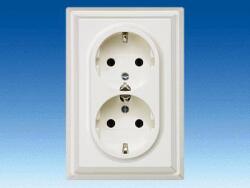 Siemens Priza schuko dubla crem Siemens Delta (5UB2202)