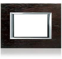Bticino PLACA ORNAMENT 3 MODULE LEMN wenge BTICINO AXOLUTE (HA4803LWE)
