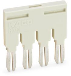 Wago Push-in type jumper bar; insulated; 4-way; Nominal current 18 A; light gray (870-404)