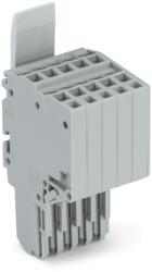 Wago 2-conductor female connector; Locking lever; 1.5 mm2; 5-pole; 1, 50 mm2; gray (2020-205/124-000)