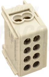 Tracon Clema derivatie, fixare pe sina, gri FLE-35/25 1×35+1×25mm2/1×35+1×25mm2, 400VAC, 125A (FLE-35/25)