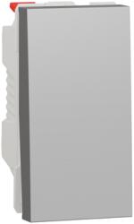 Schneider Intrerupator, New Unica, 1-pole 2-way, 10AX, 1 module, terminal fara suruburi, vopsit, IP4X, aluminiu (NU310330)