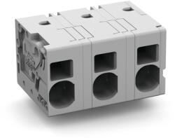 Wago PCB terminal block; 6 mm2; Pin spacing 12.5 mm; 3-pole; Push-in CAGE CLAMP®; 6, 00 mm2; gray (2626-1353)