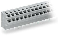 Wago 2-conductor PCB terminal block; 0.75 mm2; Pin spacing 5/5.08 mm; 12-pole; PUSH WIRE®; 0, 75 mm2; gray (254-162)