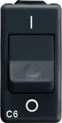 Gewiss Siguranta automata 230V ac - 1P 6A 3kA CHARACTERISTIC C - 1 MODULE - SYSTEM BLACK (GW21431)