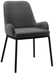 sømcasa Sötétszürke kárpitozott étkezőszék Somcasa Larisa (00SL117222)