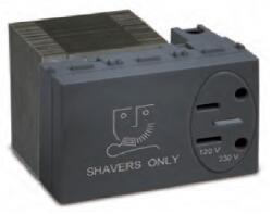 Master Priza aparat ras, 2P 127V si 230V~, 20VA, 3 module, gri (31190)