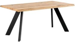Somcasa Tölgy étkezőasztal Somcasa Lucina 160 x 90 cm fekete alappal (00MS208307)
